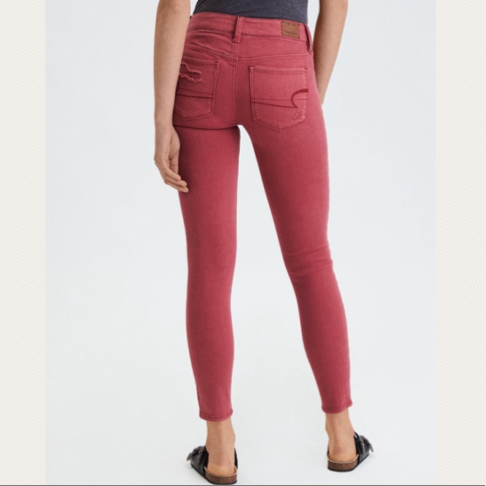 American Eagle Raw Hem Jeggins Crop - Picture 7 of 8